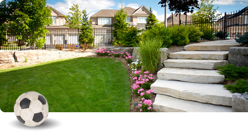 Landscaped residential property